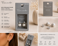 Sterling Silver Pearl & Zirconia Front Back Earrings | Now Over 10% Off