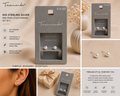 Sterling Silver Mini Pearl Stud Earrings – Set of 2 | Now Over 10% Off
