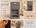 Sterling Silver Gold Disc Mini Stud Earrings – Set of 2 | Now Over 10% Off