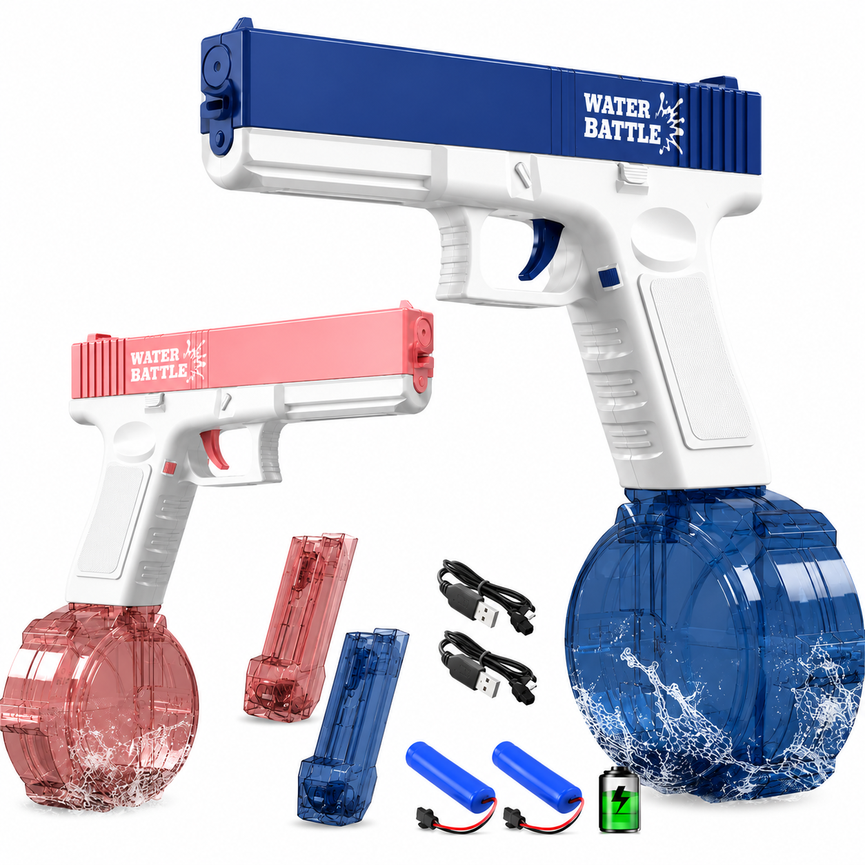 Electric Water Gun - Blue or Pink